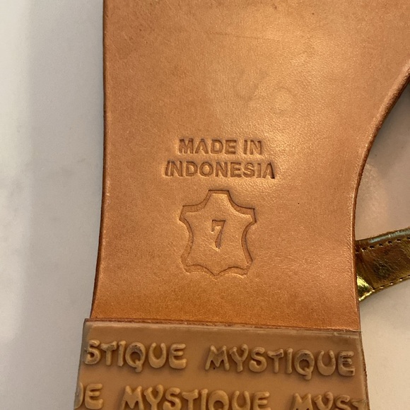 MYSTIQUE Hand-Made Jeweled Sandals Size 7 - Picture 5 of 6